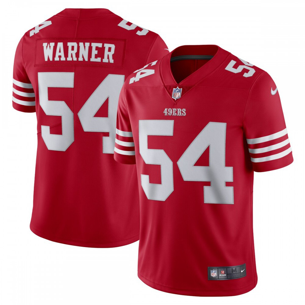 Fred Warner San Francisco 49ers Nike Vapor Limited Jersey - Scarlet-GridironStore